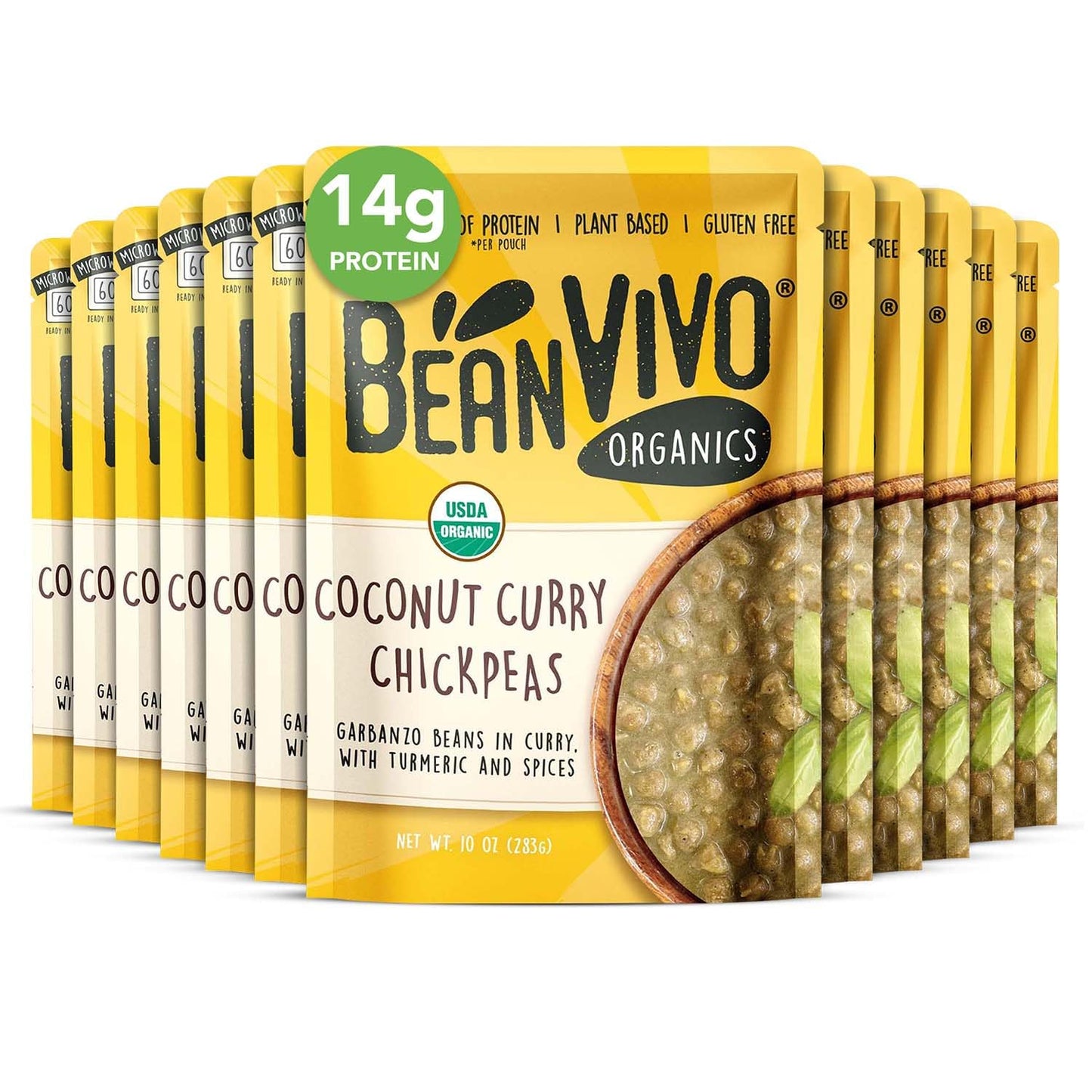 BeanVIVO Coconut Curry Chickpeas - Quick Plant Based Meal