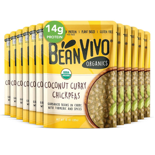 BeanVIVO Coconut Curry Chickpeas - Quick Plant Based Meal