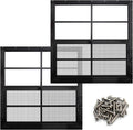NeatiEase 36 x 36 Flush Mount Shed Window 2 Pack - Durable Tempered