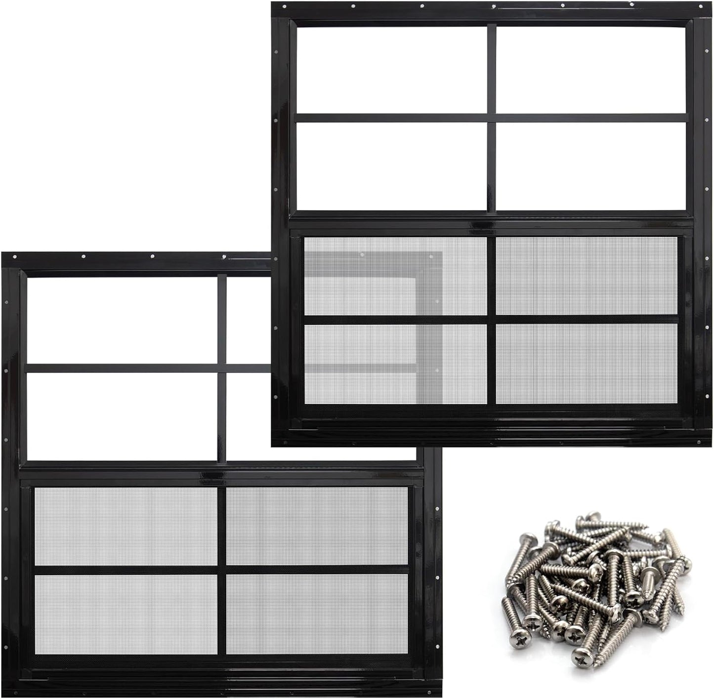 NeatiEase 36 x 36 Shed Windows for Ventilation and Light