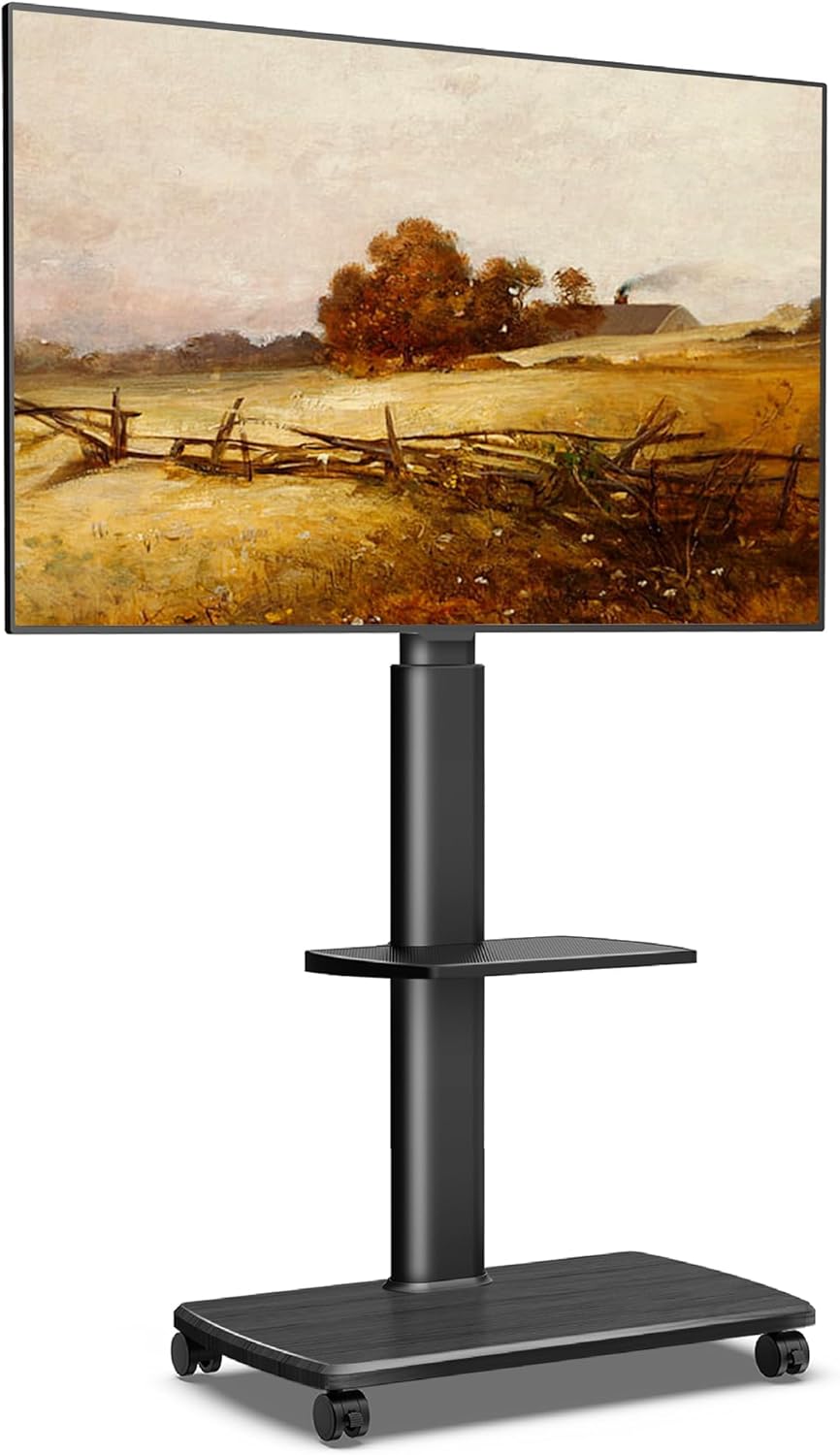 FITUEYES Rolling TV Stand for 32-70 Inch Flat Screen TVs