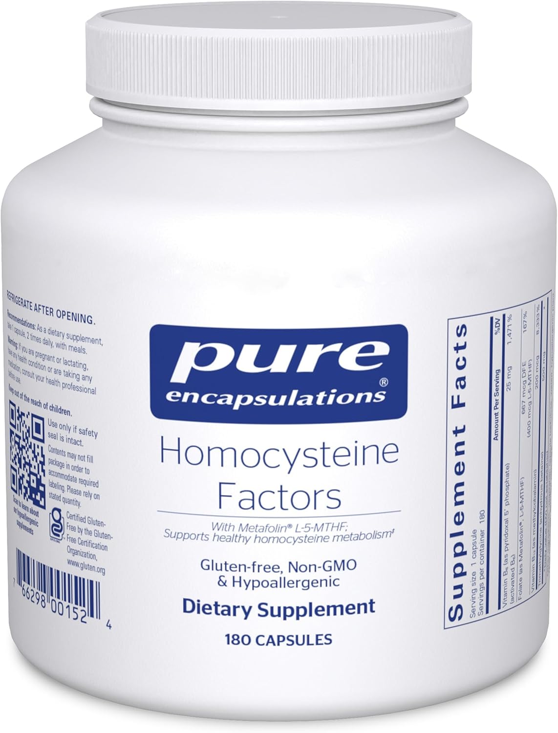 Homocysteine Factors Supplement for Cardiovascular Health Support