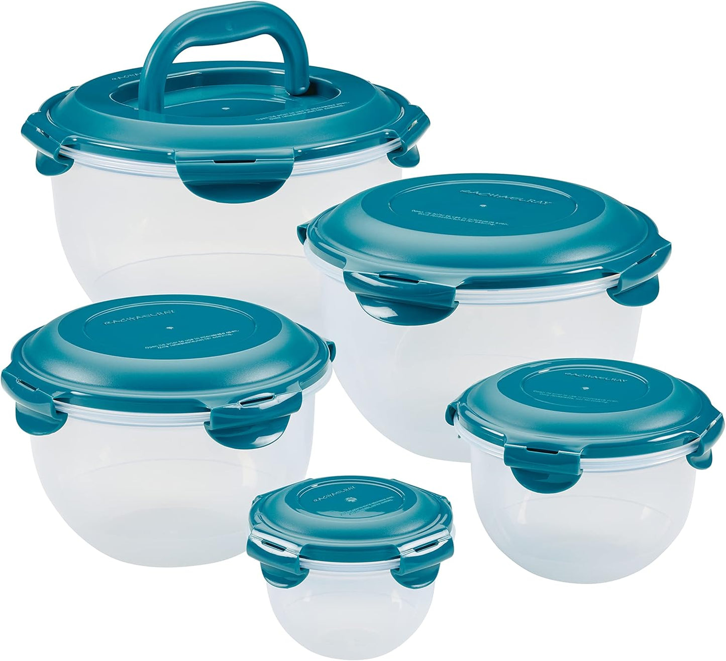 Rachael Ray Leak-Proof Nestable Container Set for Food Storage