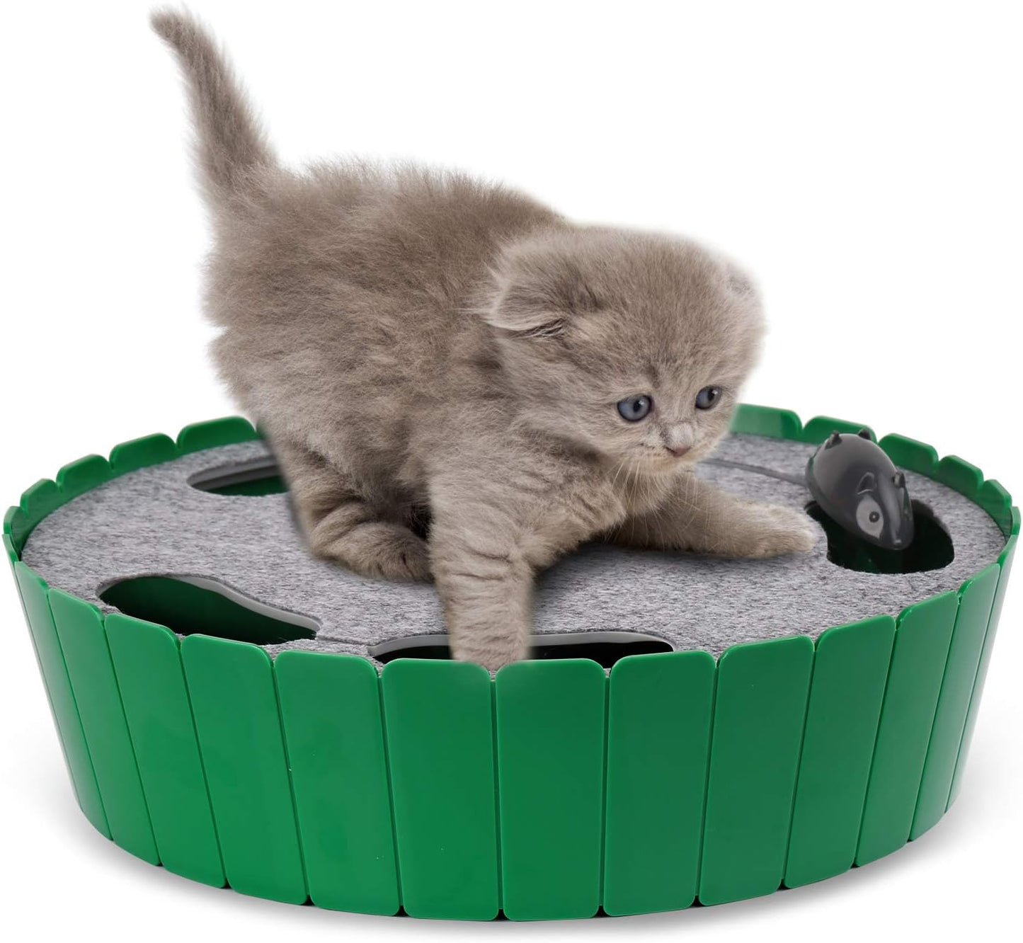 Pawaboo Interactive Cat Toy: Automatic Mouse Hunt Fun!