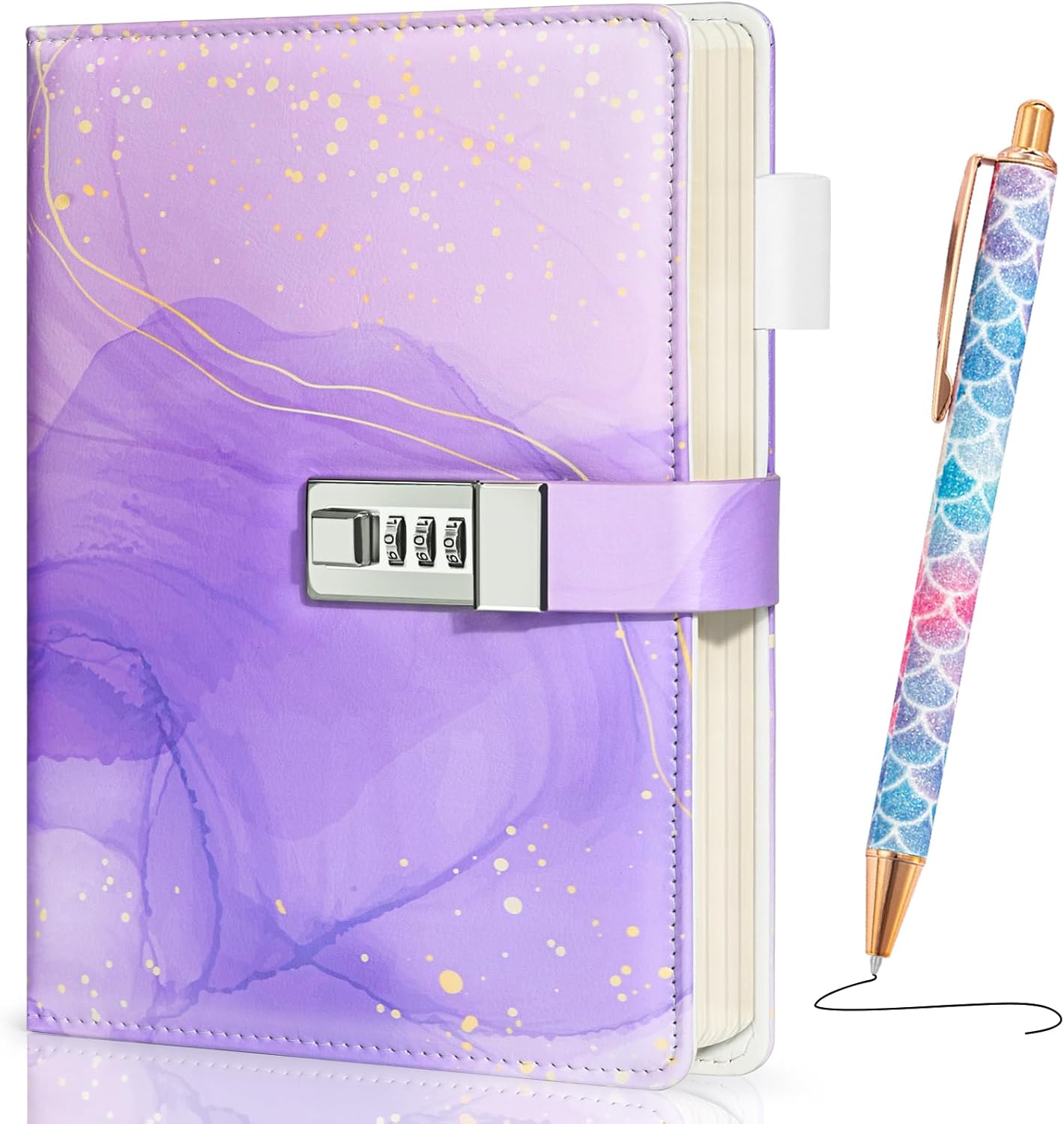Beadsky Girls Diary with Lock & Pen - Keep Memories Safe!