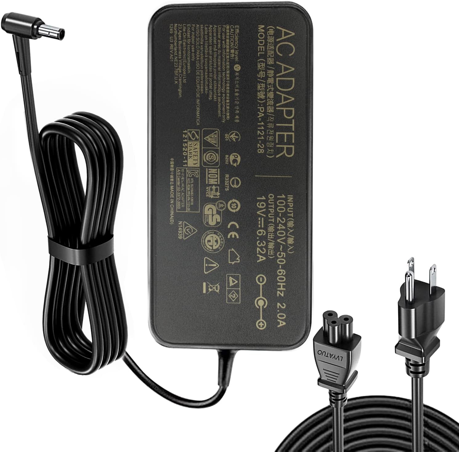 19V 6.32A 120W AC Adapter for Asus Laptops - Reliable Charger
