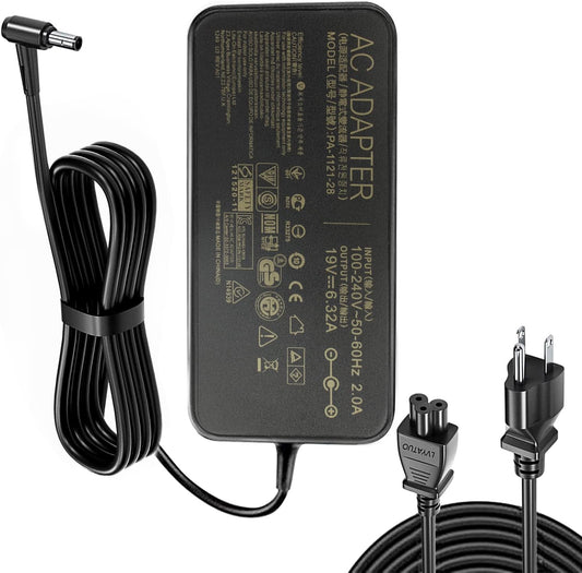 19V 6.32A 120W AC Adapter for Asus Laptops - Reliable Charger