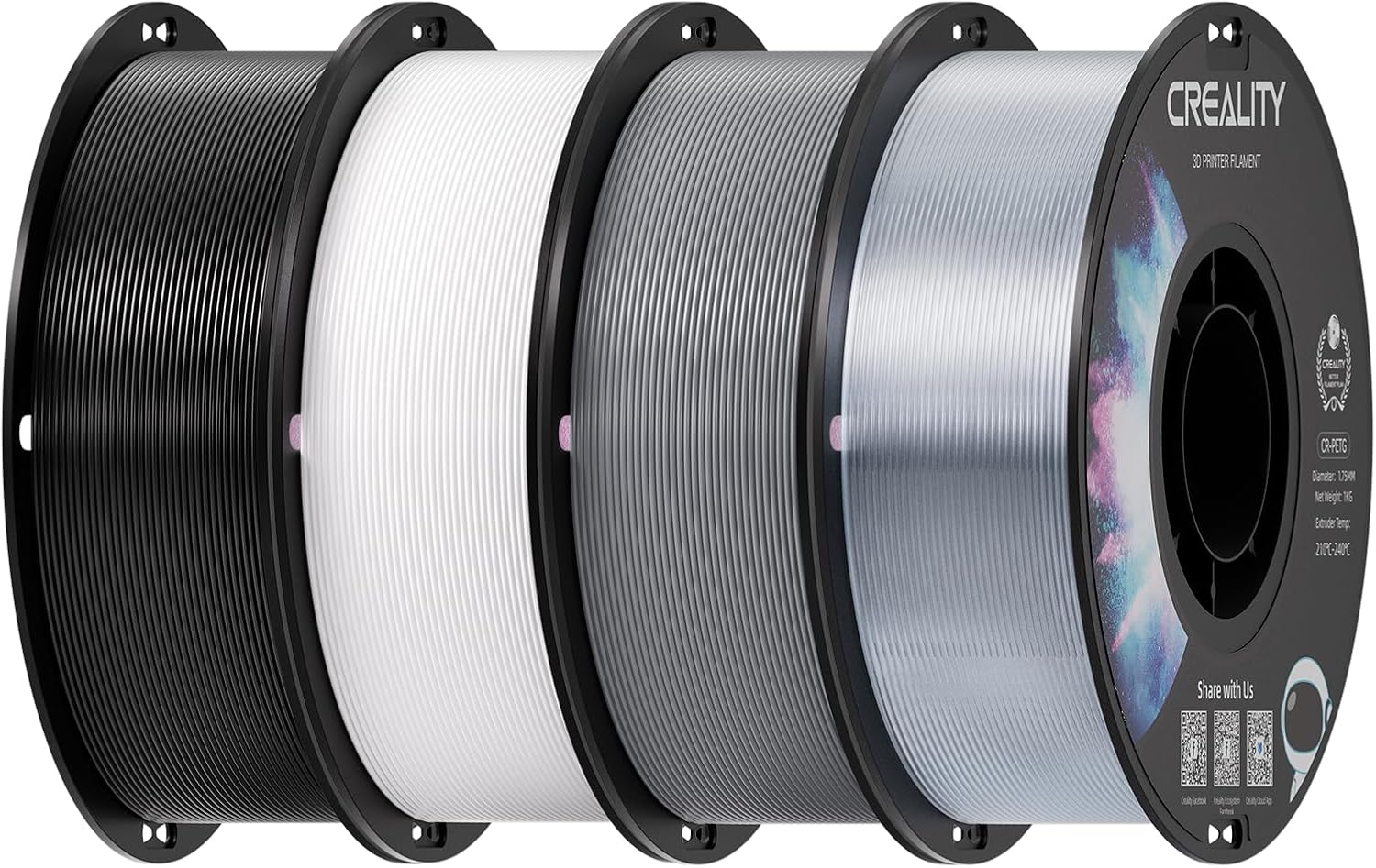 Creality 3D Printer Filament Bundle for High Precision Printing