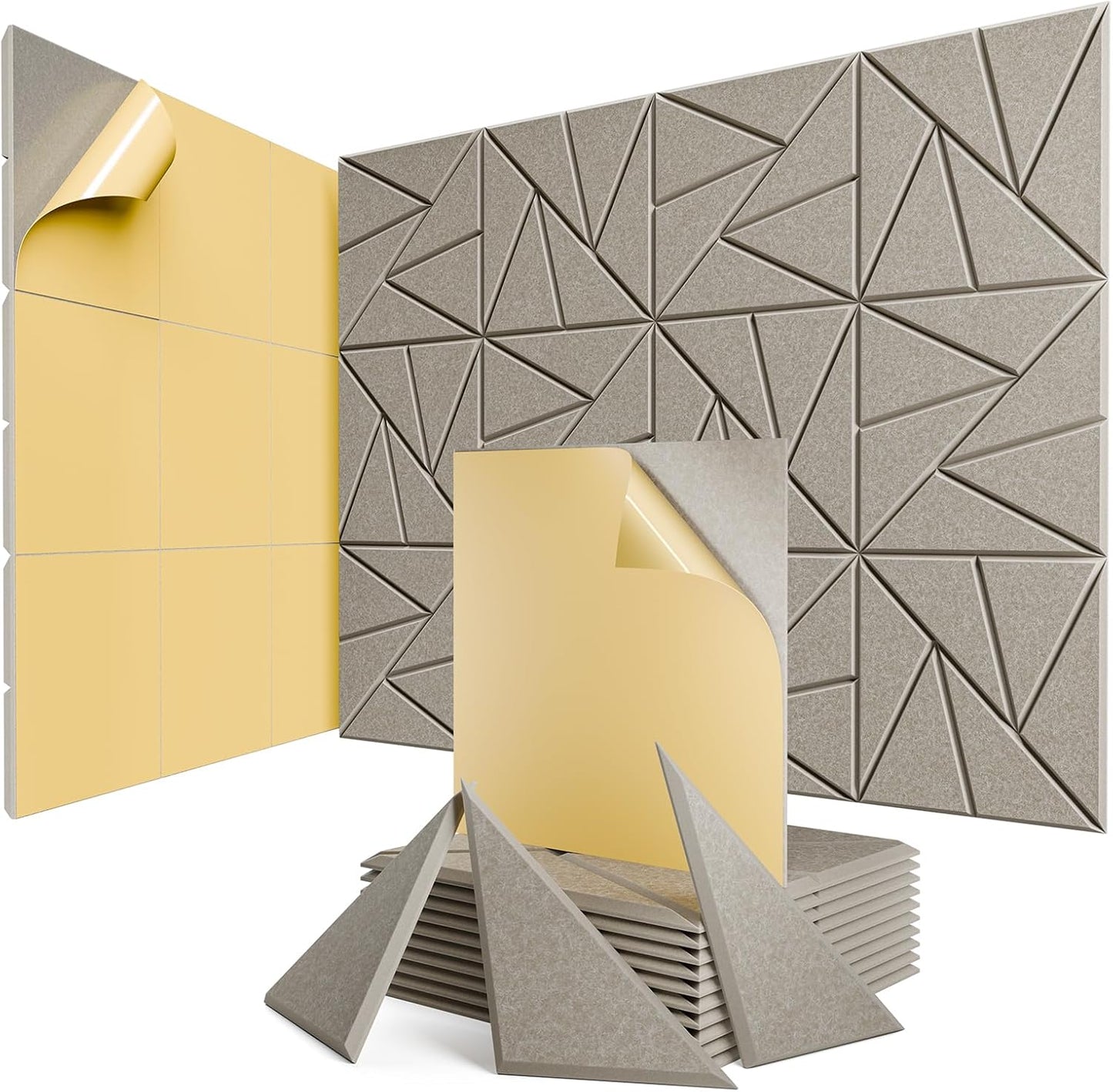 12 Pack Acoustic Panels for Soundproofing Home Studio Office