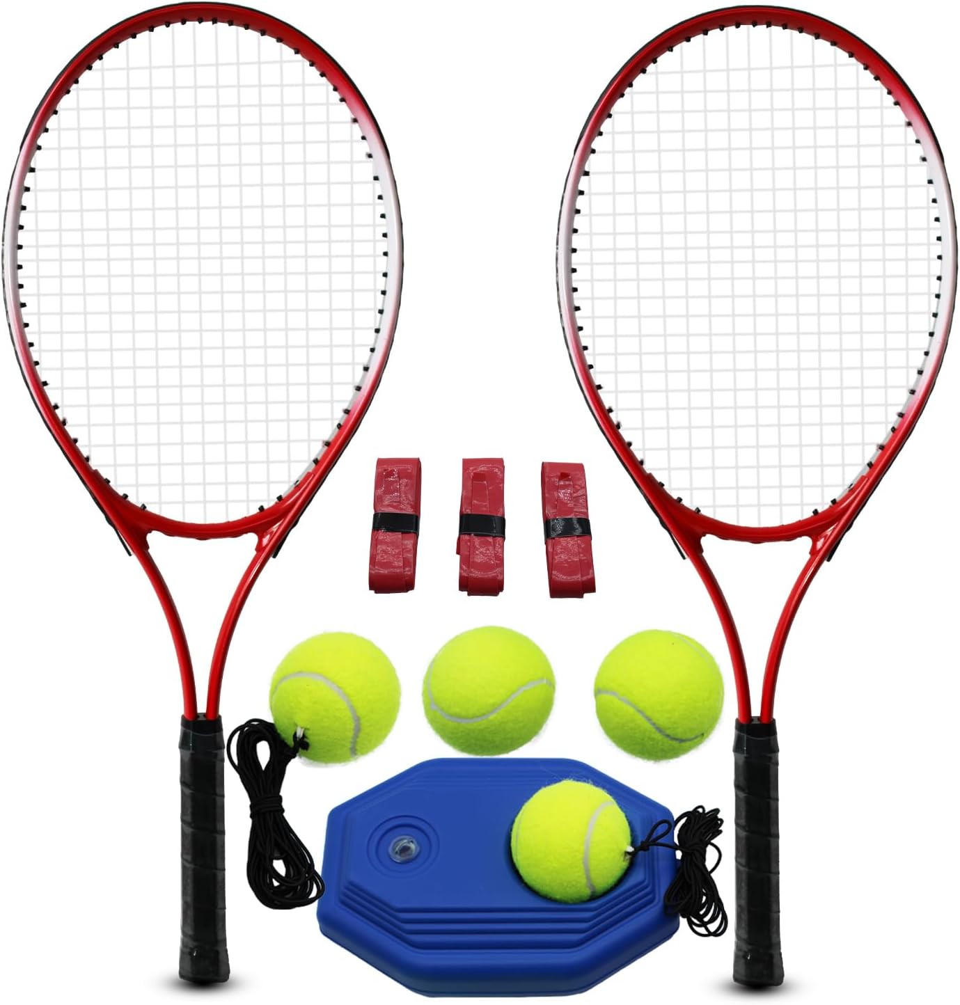 Magicorange Tennis Rackets Set for Adults with 4 Balls & Bag