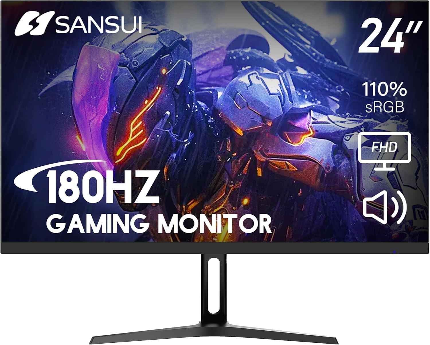 SANSUI 24 FHD Monitor: 180Hz Refresh Rate