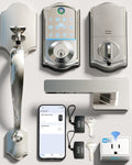 Veise VE017G-H Smart Fingerprint Door Lock Set with Wi-Fi Control