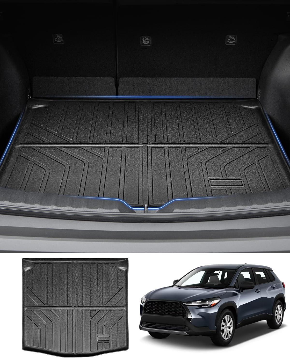 Powerty Trunk Mat for 2022-2026 Toyota Corolla Cross Cargo