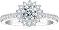 Elspeth 925 Sterling Silver Engagement Ring for Women - Timeless