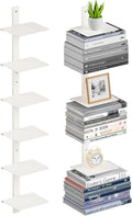Floating Book Shelves for Wall 6-Tier Invisible Bookshelf - Space