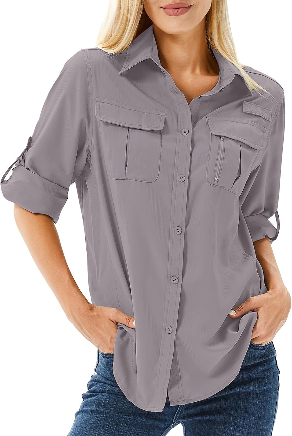Women's UPF 50 Long Sleeve Sun Protection Shirts for Outdoor Fun