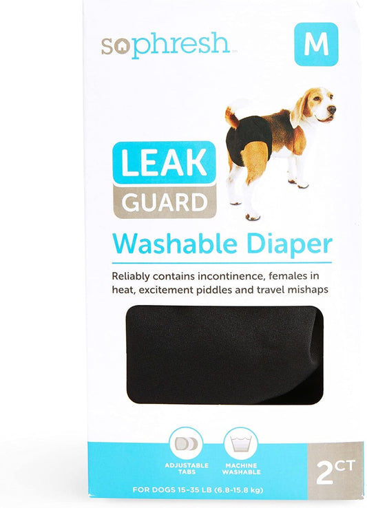 So Phresh Medium Washable Diaper 2-Pack - Leak Guard Protection