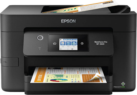 Epson WF-3820 Wireless All-in-One Printer: Fast 2-Sided Printing