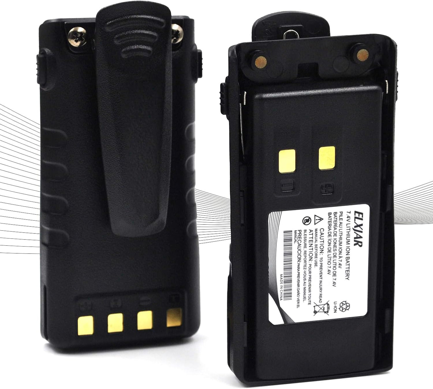 7.4V 2000mAh Li-ion Battery Replacement for Wouxun Two Way Radios