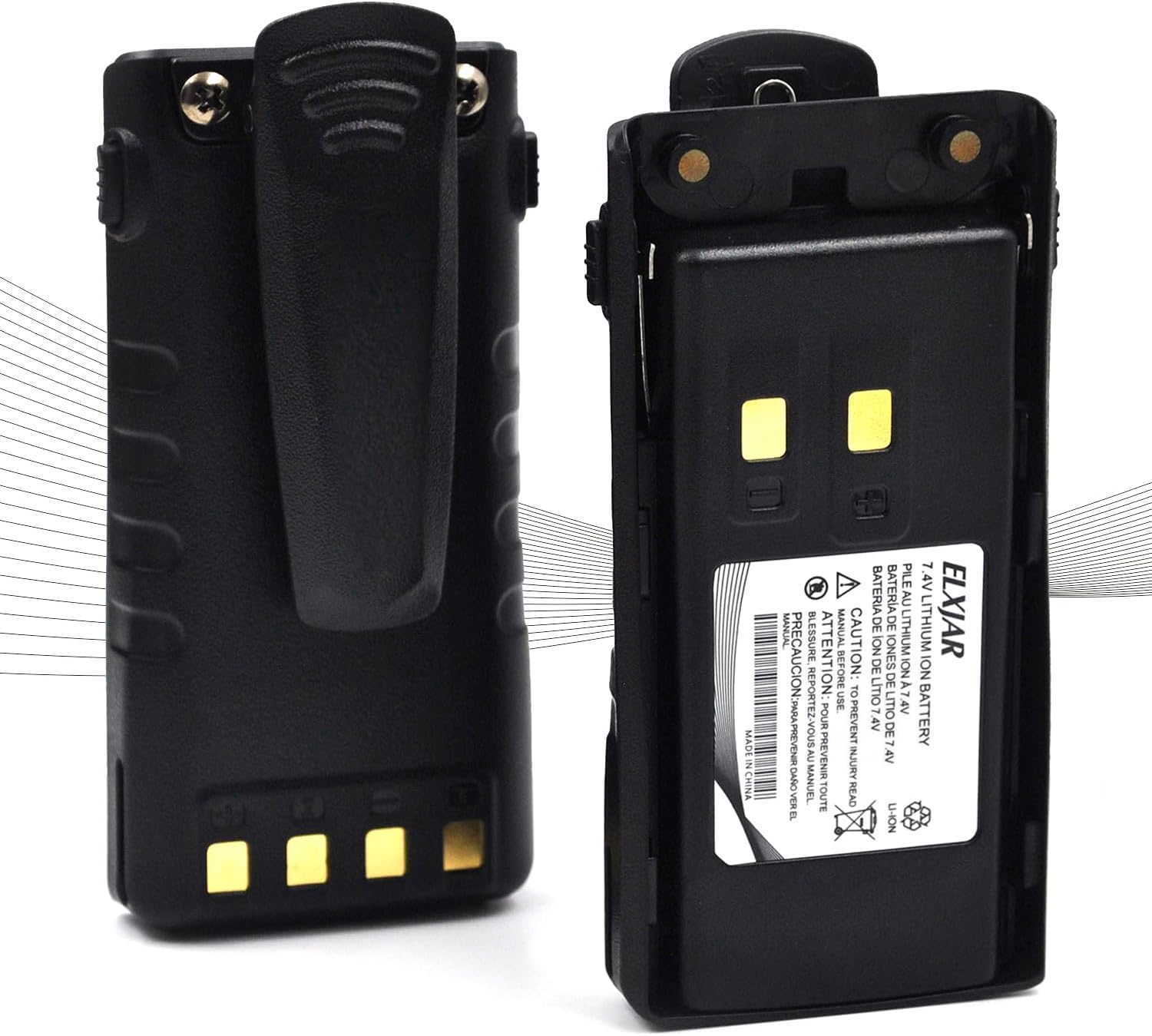 7.4V 2000mAh Li-ion Battery Replacement for Wouxun Two Way Radios