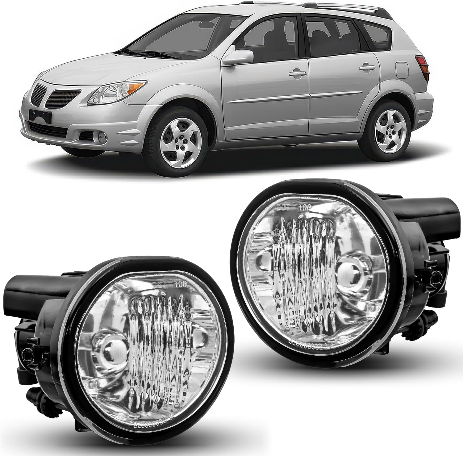 Nilight Fog Lights Assembly for 2003-2008 Toyota Matrix & More
