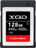 INDMEM XQD 128GB Memory Card - High Speed for 4K Video