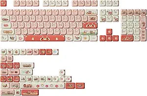 Akko Raccoon Mao Profile 142-Key PBT Keycaps for Keyboards