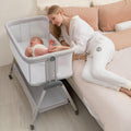 ANGELBLISS Baby Bassinet Bedside Sleeper - Portable, Adjustable Height