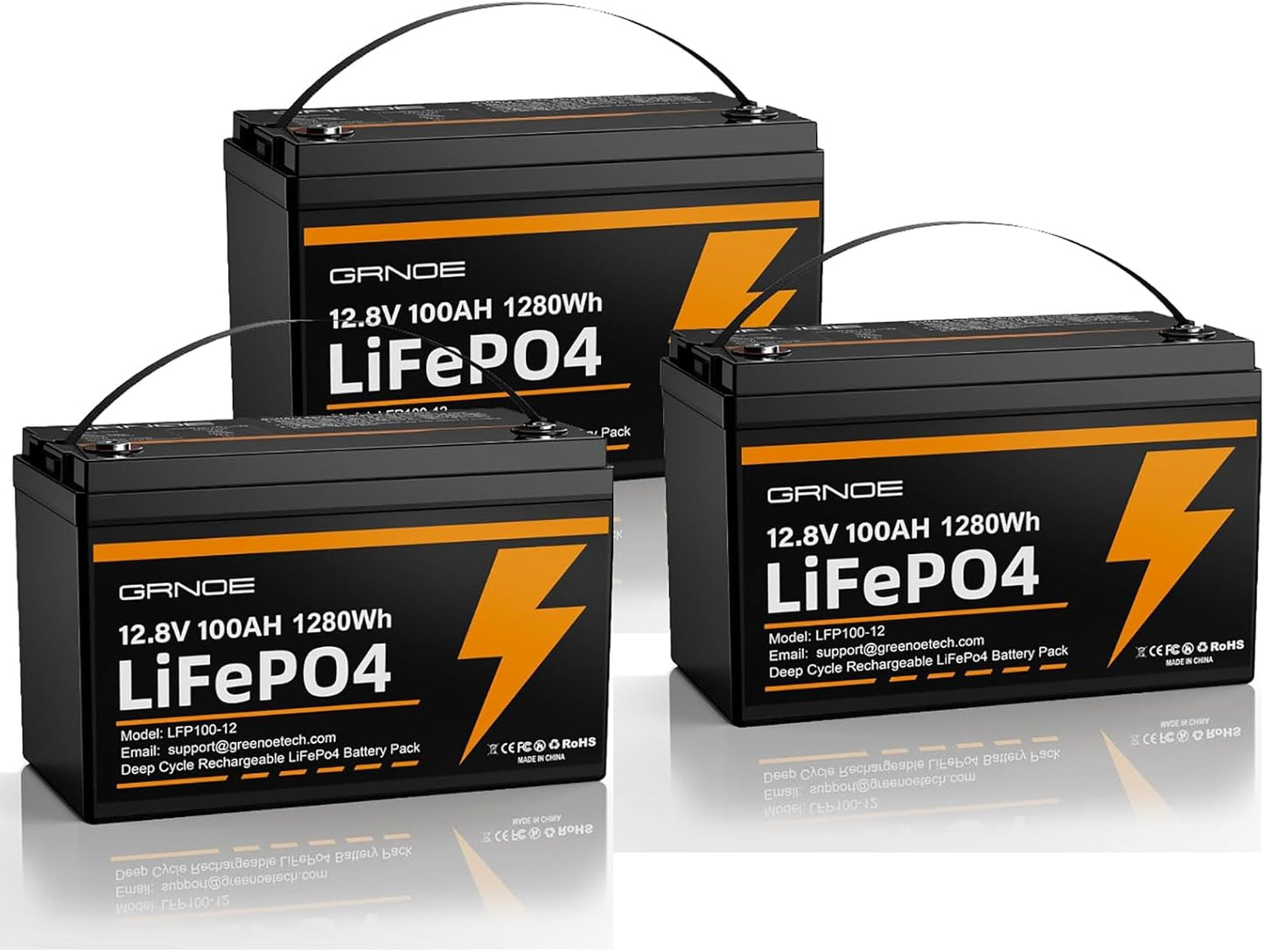 12V 100Ah LiFePO4 Battery Group 31 for Solar Systems and RVs