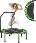Fitness Trampoline 40/48ft Mini Rebounder for Adult - Foldable, Quiet