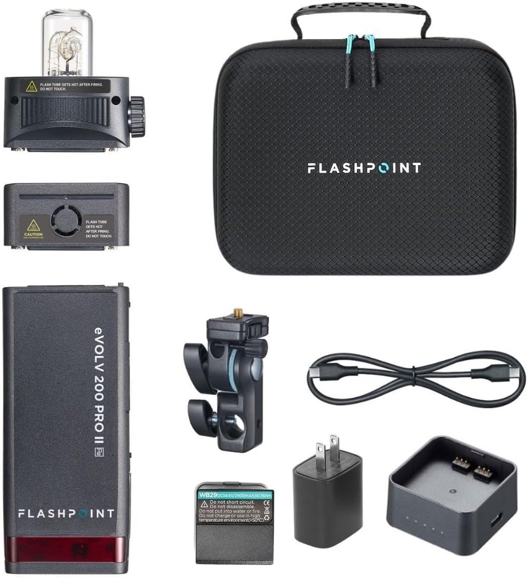 Flashpoint eVOLV 200 Pro II TTL Pocket Flash Kit for Photographers