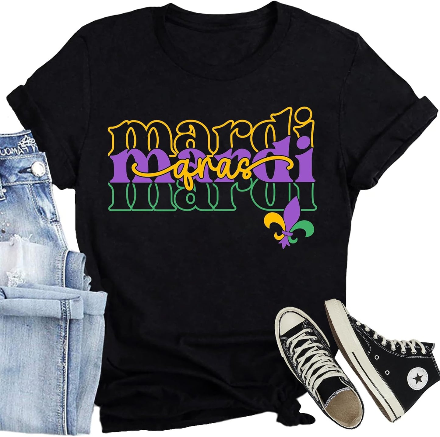 Festive Mardi Gras Women's Tee