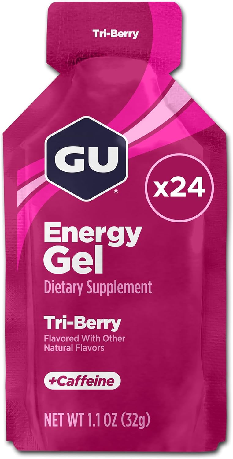 GU Energy Original Sports Nutrition Energy Gel, Tri-Berry