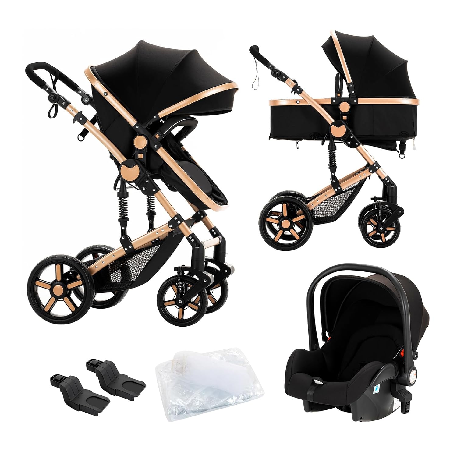3 in 1 Baby Stroller Travel System Combo Set for Newborns