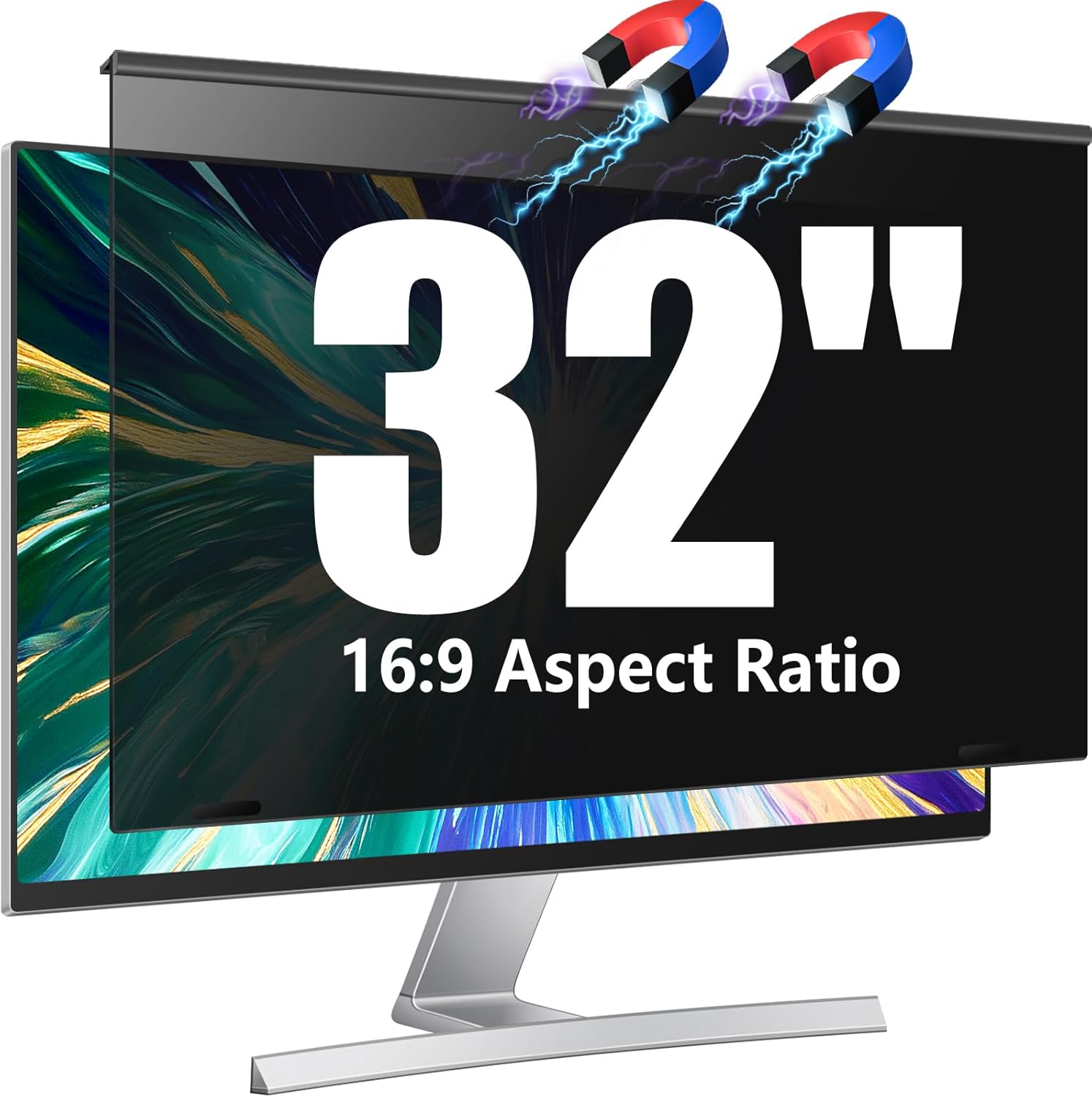 Magnetic 32 Inch Computer Privacy Screen Filter for Monitors