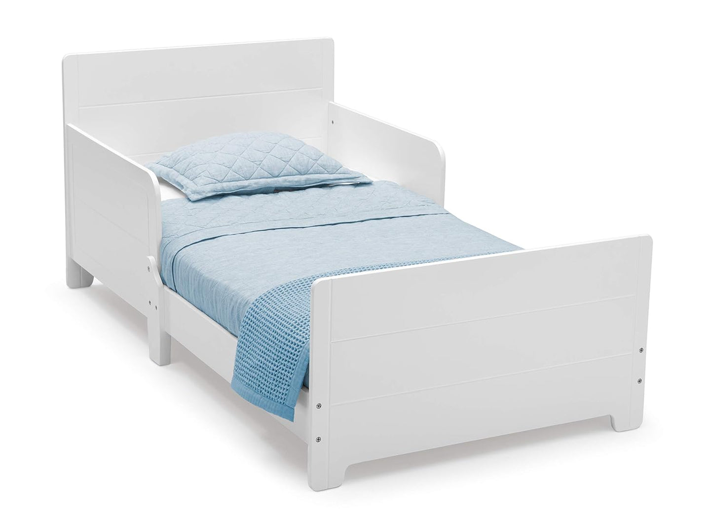 Delta Children MySize Toddler Bed in Bianca White for Kids