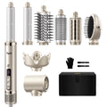 8-in-1 Professional Hot Air Styler & Hair Dryer Brush - Fast Drying