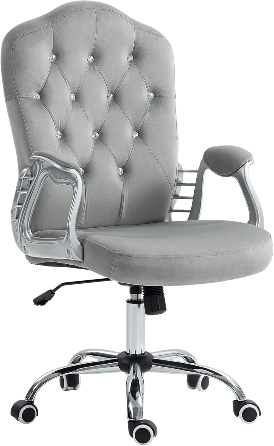 Vinsetto Velvet Swivel Chair - Stylish Comfort!
