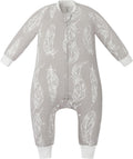Organic Cotton Long Sleeve Footed Sleep Bag 1.0 TOG - Year-Round