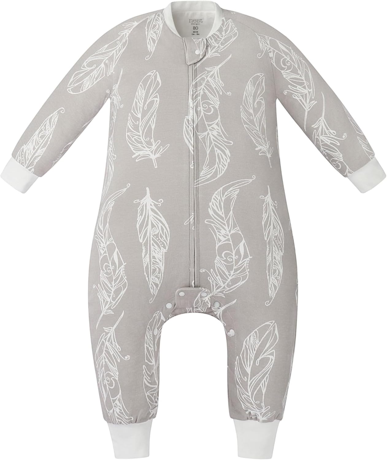 Organic Cotton Long Sleeve Footed Sleep Bag for Year-Round Comfort