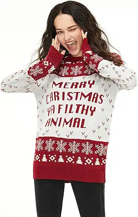 Unisex Ugly Christmas Sweater for Party Fun and Festivities