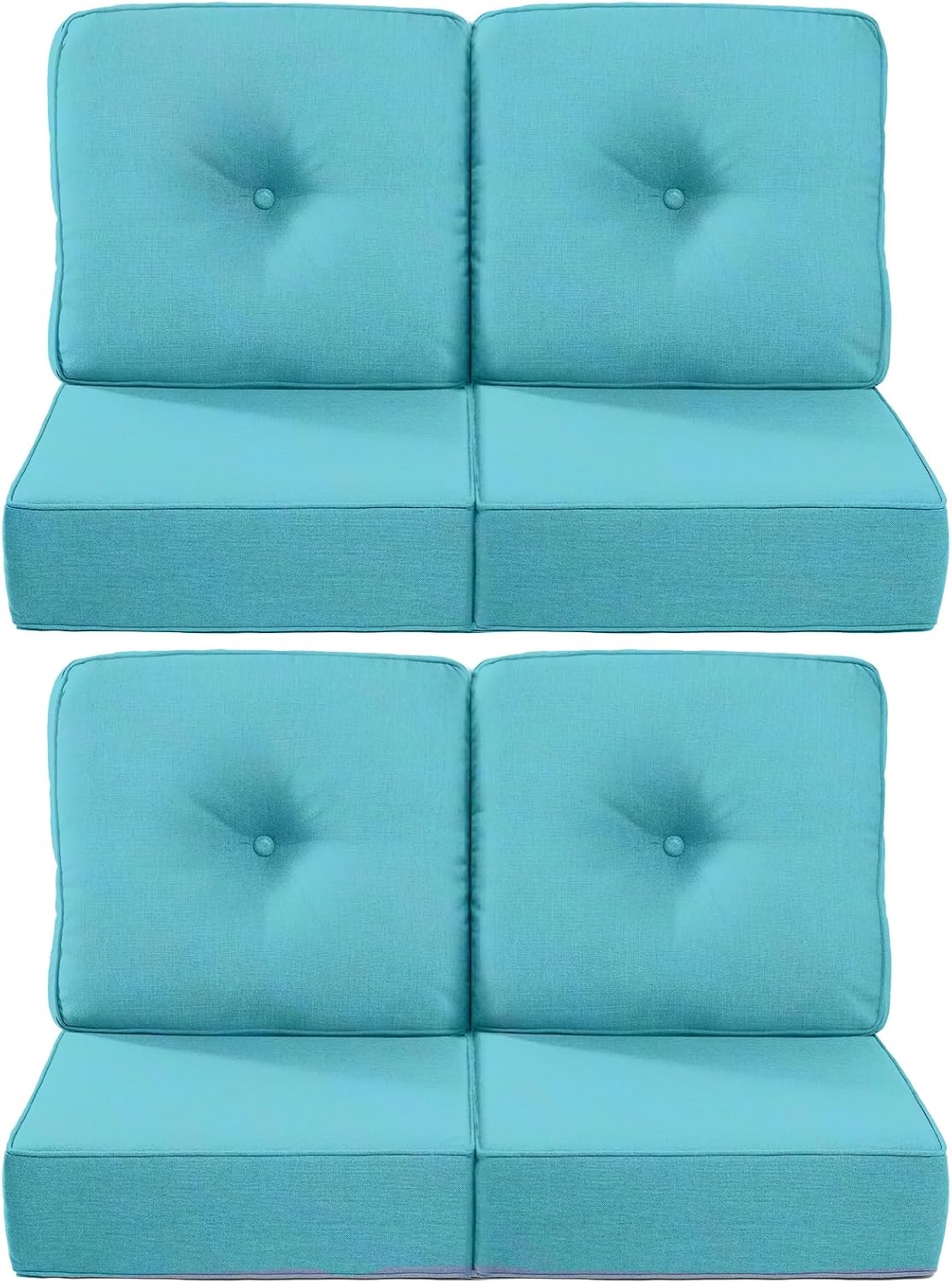 Luxury 6-Inch Outdoor Chair Cushions Set of 4 for Comfort