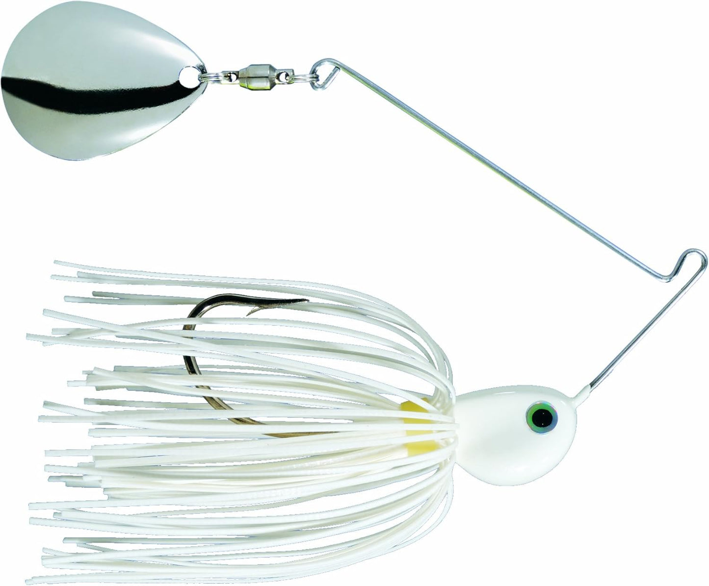 Strike King Potbelly Spinnerbait - White, 0.089 oz - Irresistible Spinner for Big Catches!