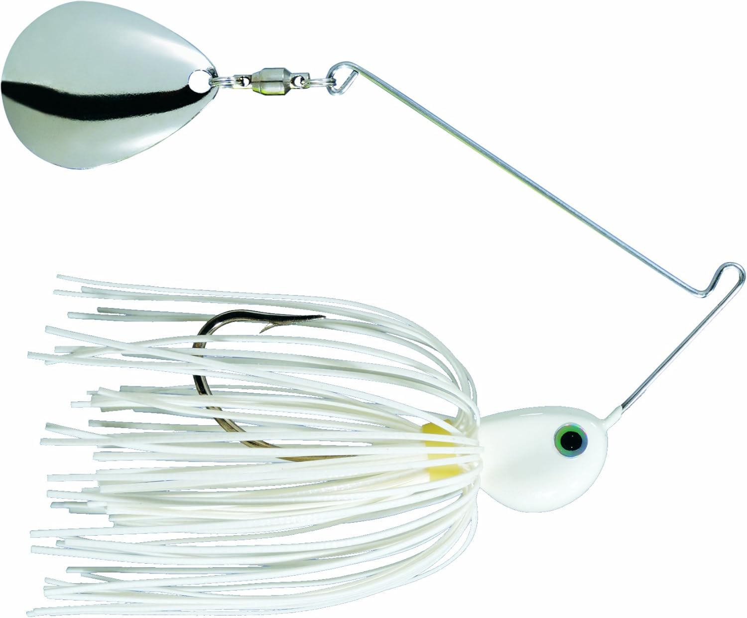 Strike King Potbelly Spinnerbait - White, 0.089 oz - Irresistible Spinner for Big Catches!