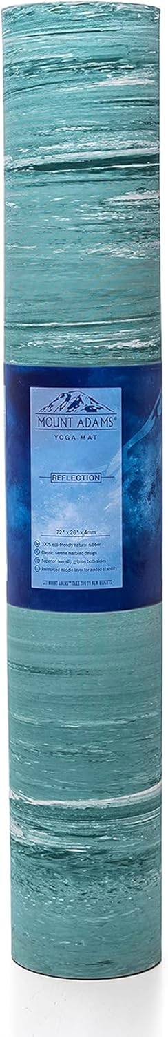 Non-Slip 4mm Thick Yoga Mat for Hot Yoga-Fitness- Stretching