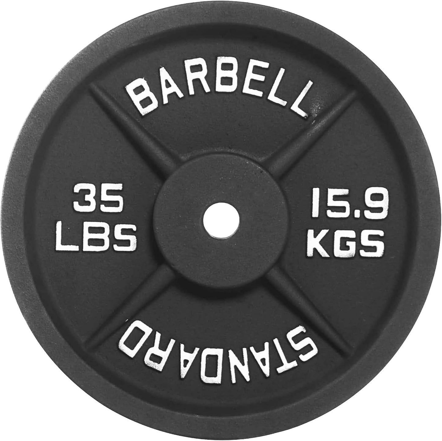 Cast Iron 1-Inch Standard Weight Plate for Home Gym Training