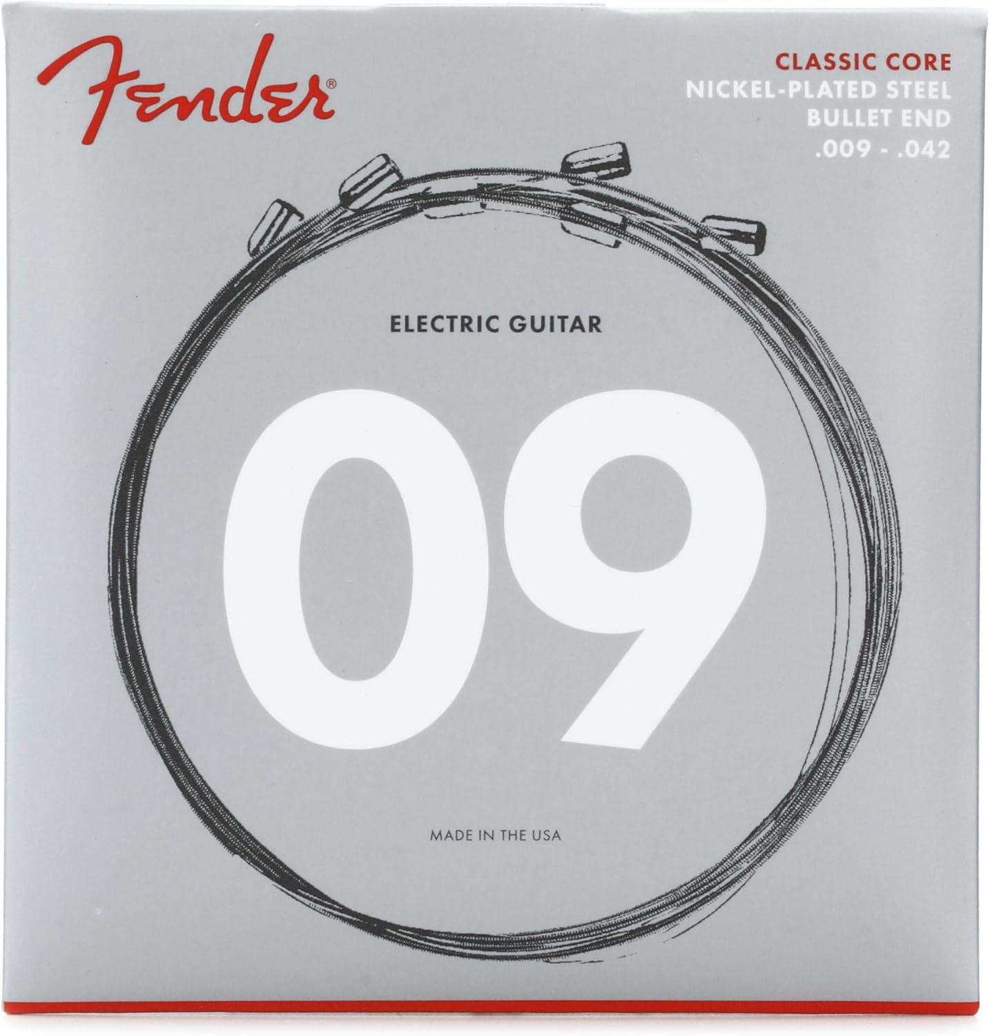 Fender Nickel Plated Steel Electric Guitar Strings for Smooth Playability