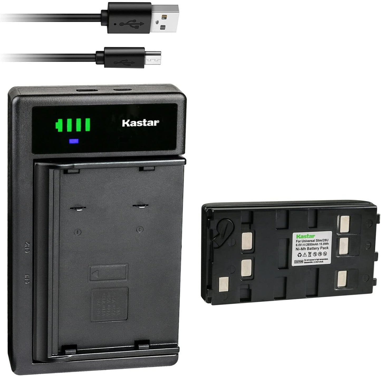 Kastar Battery and Smart USB Charger for JVC Camcorders