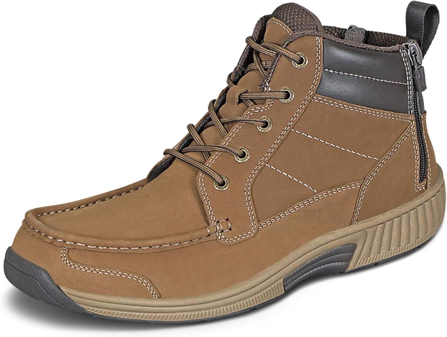 Orthofeet Men's Orthopedic Leather Ryder Boots for Comfort