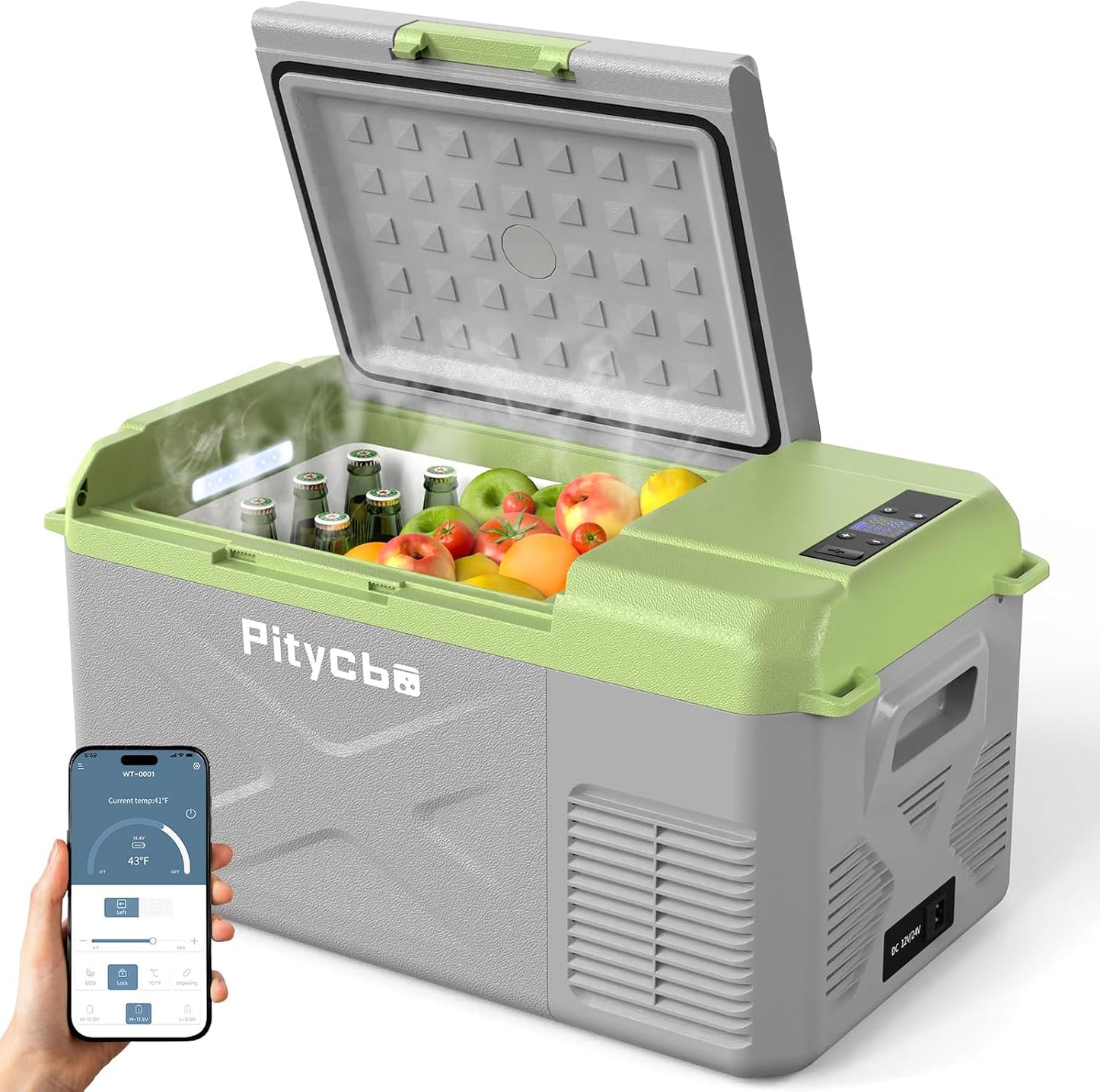 Pitycbo Car Refrigerator 12v Portable Fridge for Travel